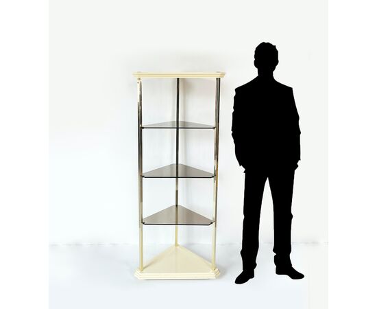 Stillglass Corner Cabinet / Bookcase - 1980
