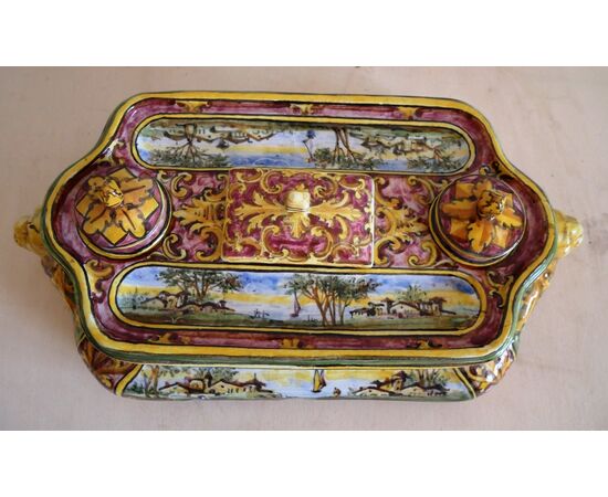 Manifattura Minghetti Bologna Calamaio in ceramica