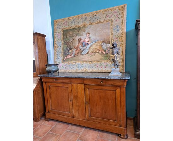 Wonderful large inlaid walnut sideboard