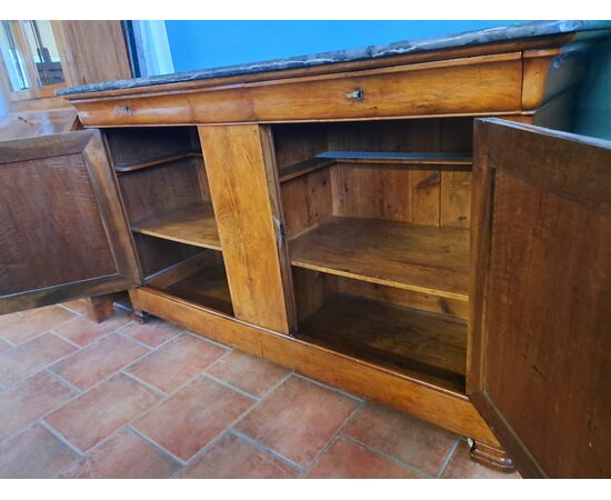 Wonderful large inlaid walnut sideboard
