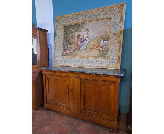 Wonderful large inlaid walnut sideboard