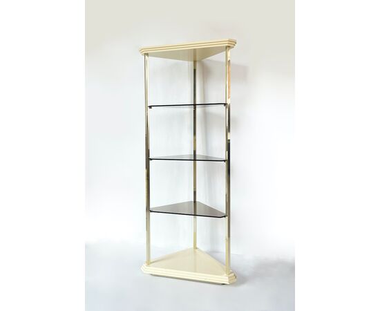 Stillglass Corner Cabinet / Bookcase - 1980
