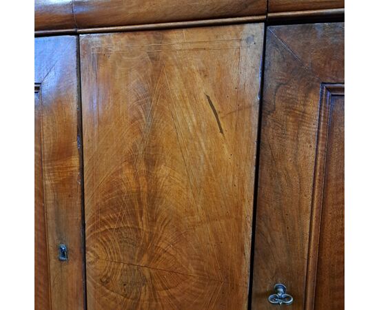 Wonderful large inlaid walnut sideboard