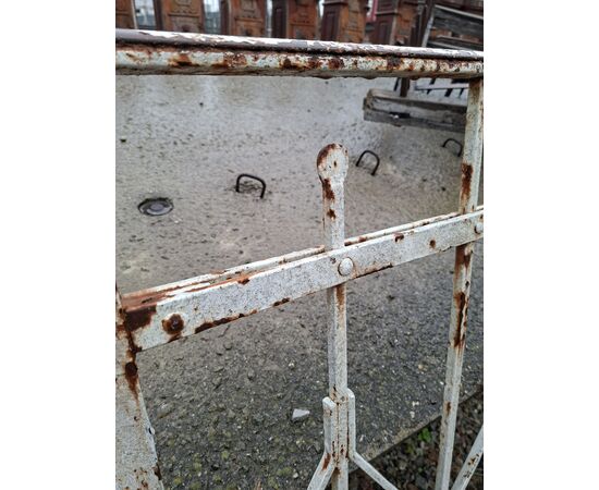Nailed solid iron railing