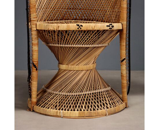 Poltrona in Rattan Italia XX Secolo