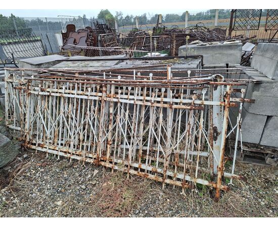 Nailed solid iron railing