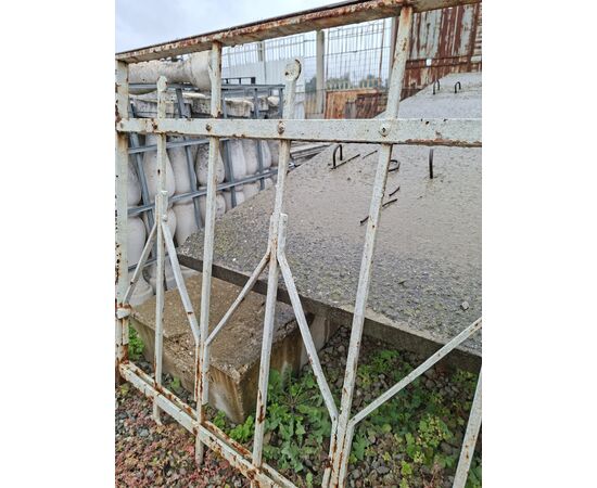 Nailed solid iron railing