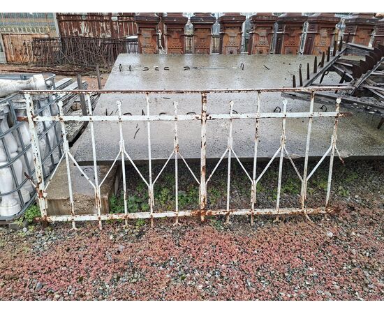 Nailed solid iron railing