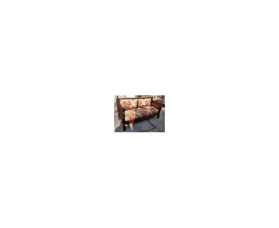Empire style walnut sofa