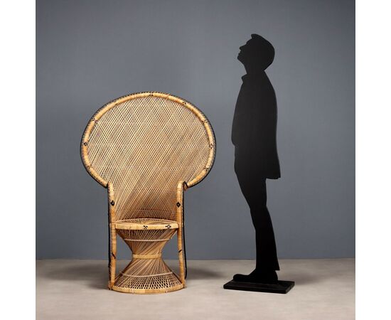 Poltrona in Rattan Italia XX Secolo