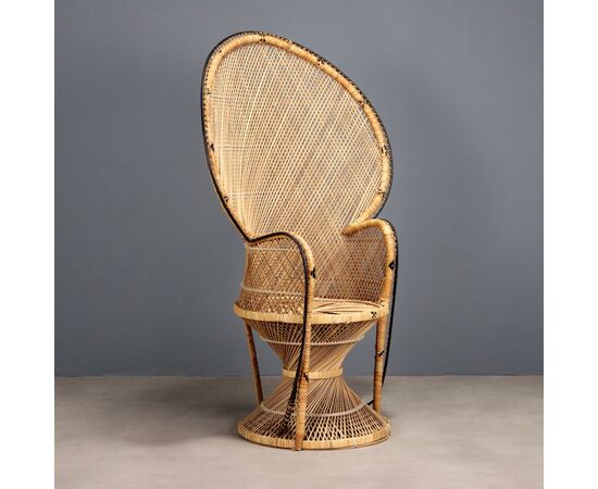 Poltrona in Rattan Italia XX Secolo