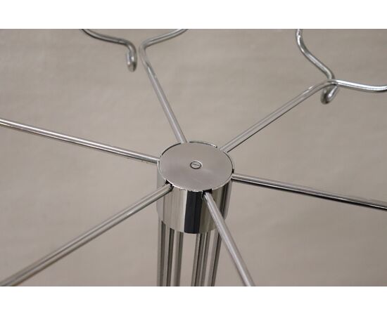 Chrome-plated metal coat rack by Isao Hosoe for Valenti Luce, 1970s. NEGOTIABLE PRICE