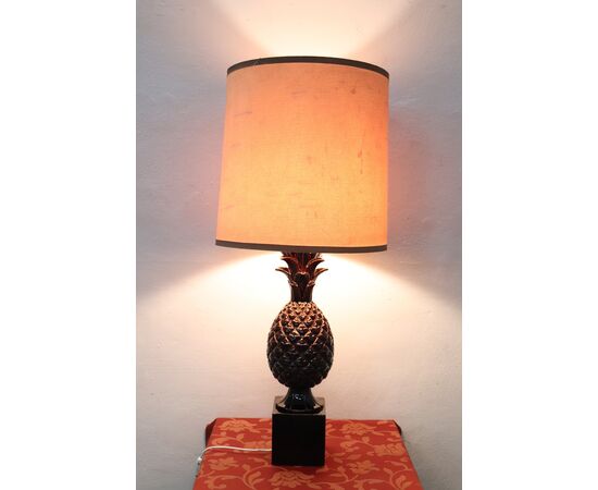 Vintage ceramic pineapple table lamp, 1970s. NEGOTIABLE PRICE