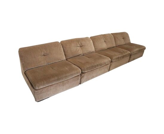 Modular velvet sofa by Busnelli, Italy, 1970s NEGOTIABLE PRICE