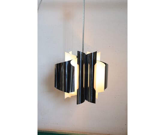 Space Age 6-light steel chandelier, 1970s - NEGOTIABLE PRICE