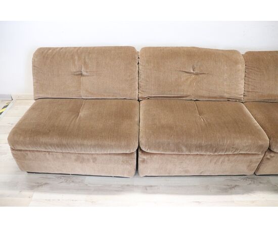 Modular velvet sofa by Busnelli, Italy, 1970s NEGOTIABLE PRICE