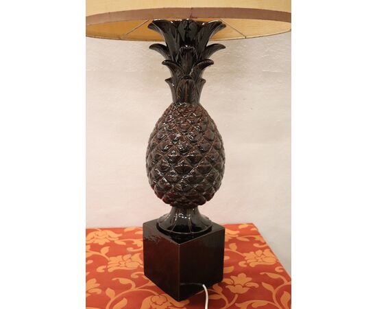 Vintage ceramic pineapple table lamp, 1970s. NEGOTIABLE PRICE