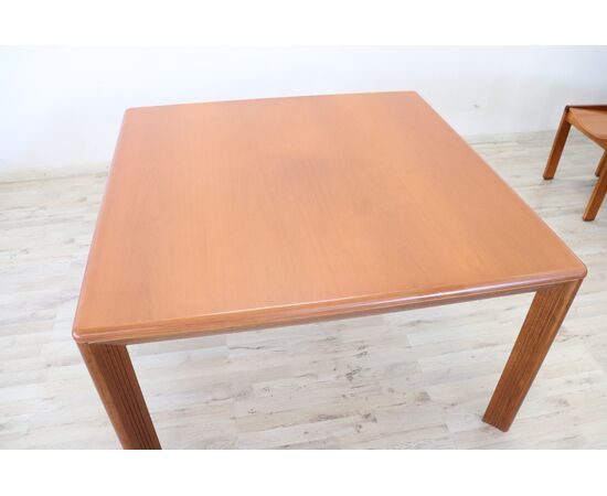 Swedish design square dining table, 1970s. NEGOTIABLE PRICE