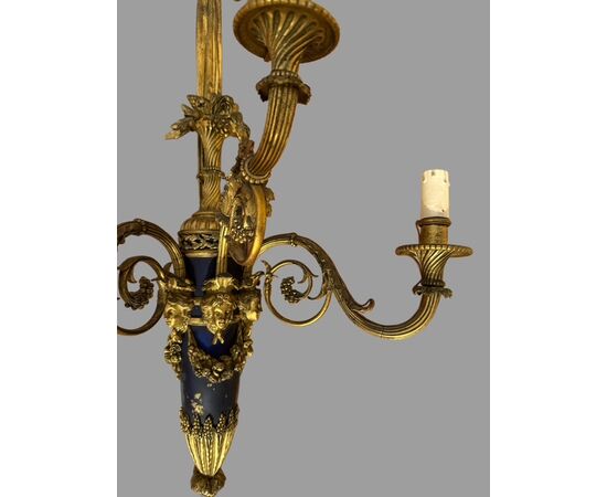 Coppia di appliques in bronzo