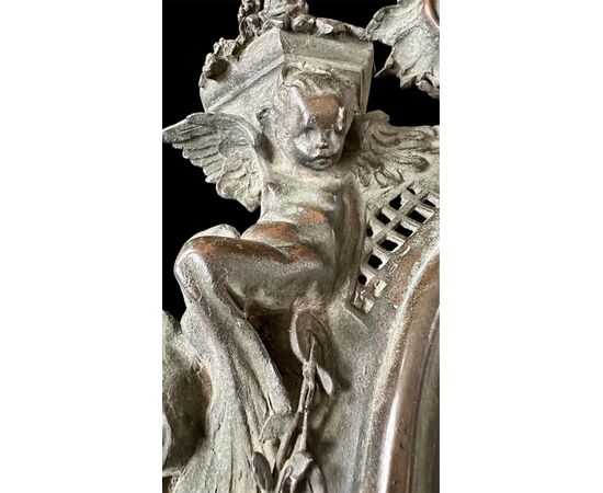 Chiseled Bronze Baroque Frame – 19th Century