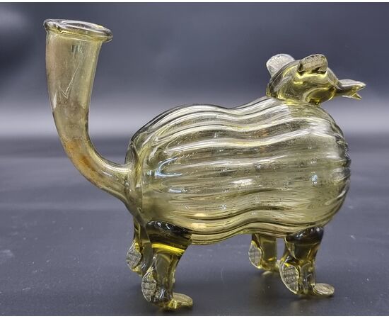 Cagnolino in vetro soffiato – Murano (?), XIX secolo