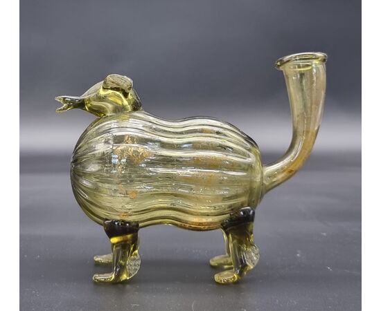 Cagnolino in vetro soffiato – Murano (?), XIX secolo