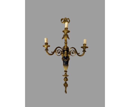 Coppia di appliques in bronzo