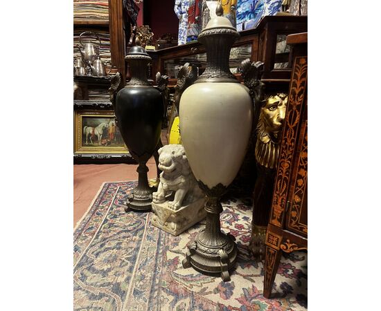 Large bronze vases France