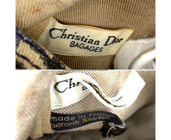 DIOR Borsa a Mano Vintage in Tela Col. Blu Diorissimo M