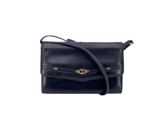 GUCCI Borsa a Tracolla Vintage in Pelle Col. Nero S