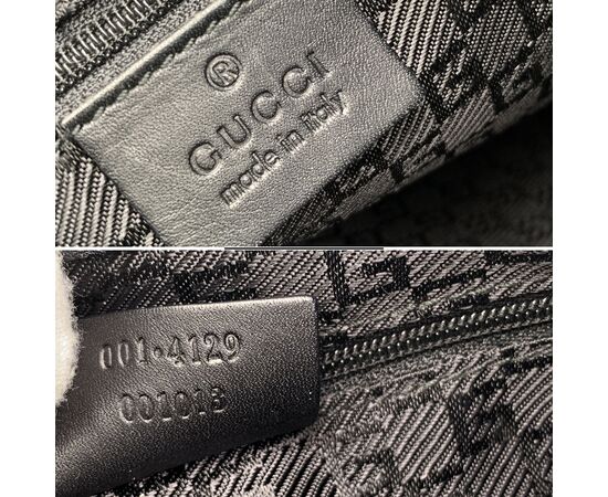 GUCCI Borsa Hobo in Camoscio Col. Nero Hobo Bag M