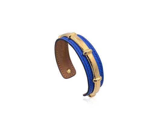 HERMES Bracciale in Pelle Col. Blu