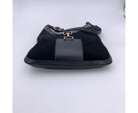 GUCCI Borsa Hobo in Camoscio Col. Nero Hobo Bag M