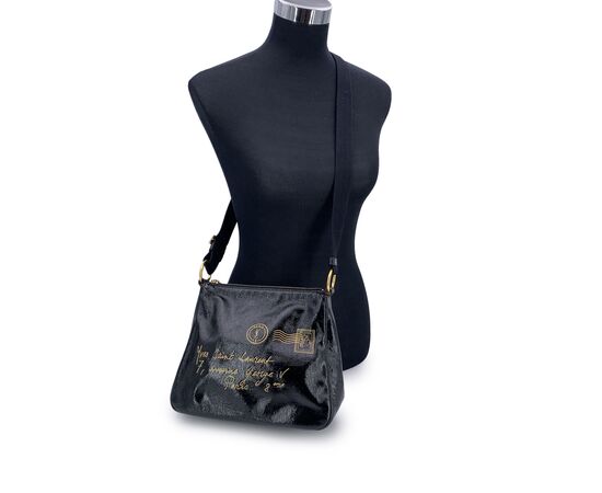 YVES SAINT LAURENT Borsa a Tracolla in Pelle Lucida Col. Nero S
