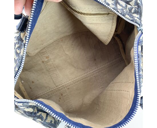 DIOR Borsa a Mano Vintage in Tela Col. Blu Diorissimo M