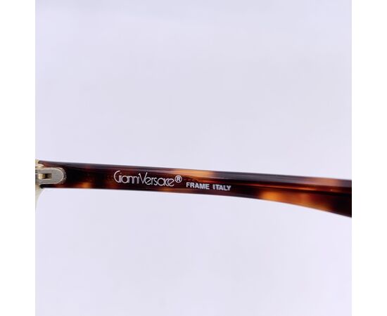 GIANNI VERSACE Occhiali da Sole Vintage in Acetato Col. Beige