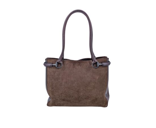 GUCCI Borsa Shopper in Camoscio Col. Marrone M