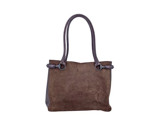GUCCI Borsa Shopper in Camoscio Col. Marrone M