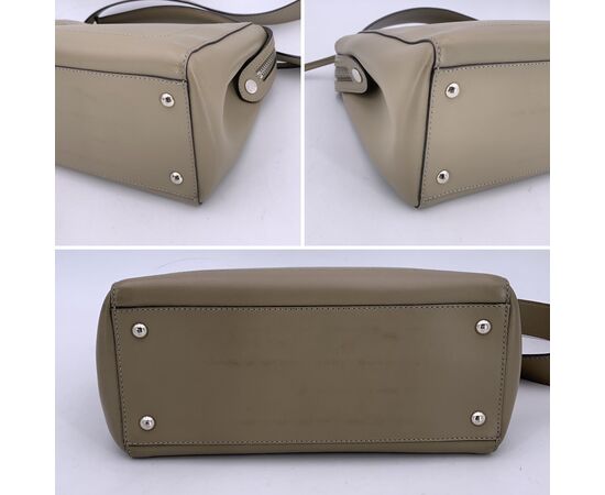 FENDI Borsa Shopper in Pelle Col. Grigio Dot Com M