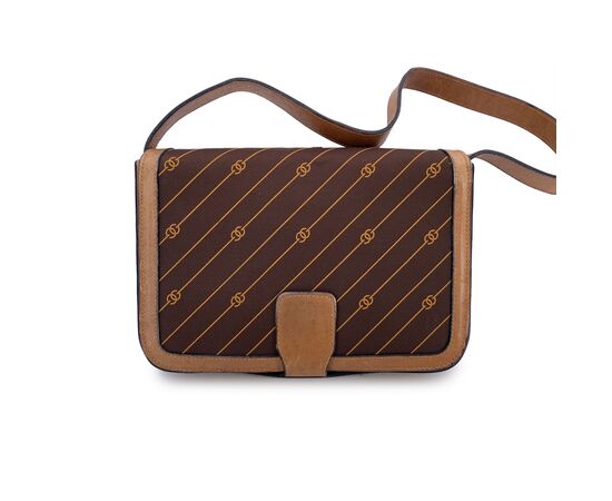 GUCCI Borsa a Tracolla Vintage in Tela Col. Marrone M