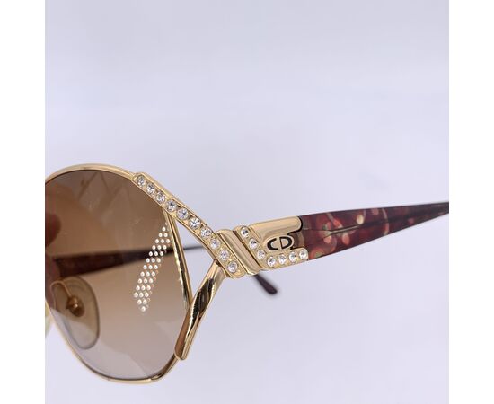 DIOR Occhiali da Sole Vintage in Metallo Col. Oro