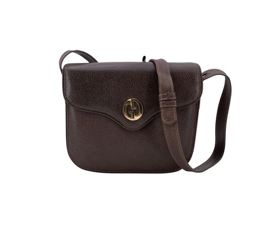 GUCCI Borsa a Tracolla Vintage in Pelle Col. Marrone M