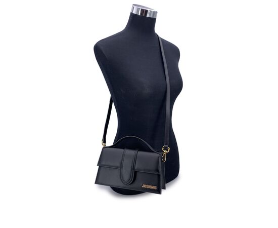 JACQUEMUS Borsa a Tracolla in Pelle Col. Nero Le Grand Bambino S