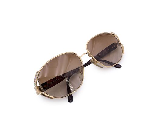 DIOR Occhiali da Sole Vintage in Metallo Col. Oro