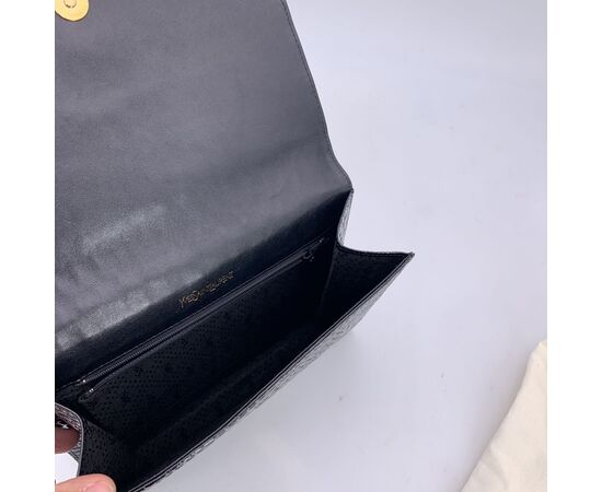 YVES SAINT LAURENT Pochette Vintage in Pelle Lucida Col. Nero S