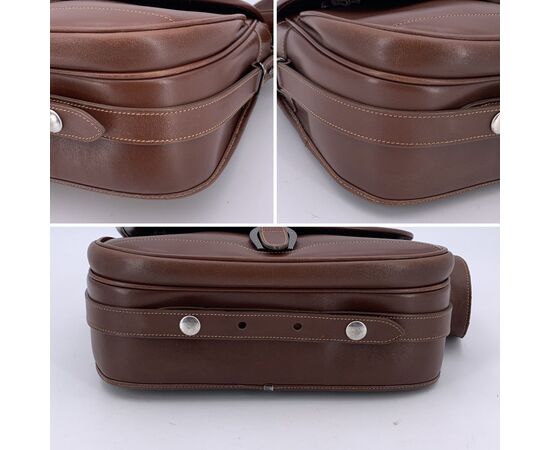 GUCCI Borsa a Tracolla Vintage in Pelle Col. Marrone M