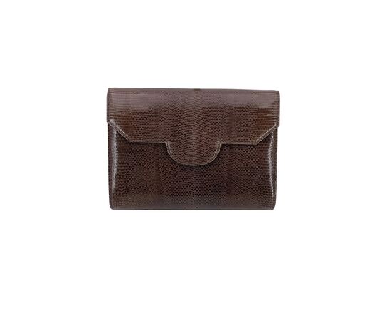 YVES SAINT LAURENT Borsa a Tracolla Vintage in Pelle Col. Marrone S