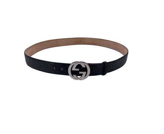 GUCCI Cintura in Pelle Col. Nero