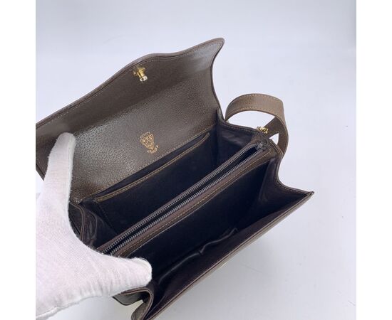 GUCCI Borsa a Tracolla Vintage in Pelle Col. Marrone M