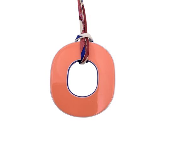 HERMES Collana in Legno Col. Arancione